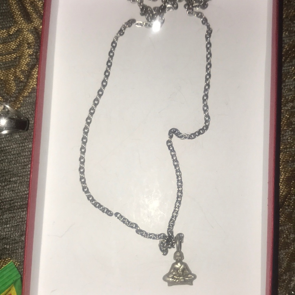 Sterling Silver Buddha Necklace